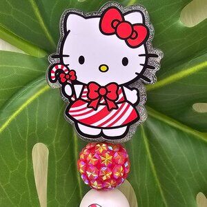 Peppermint Kitty Badge Holder